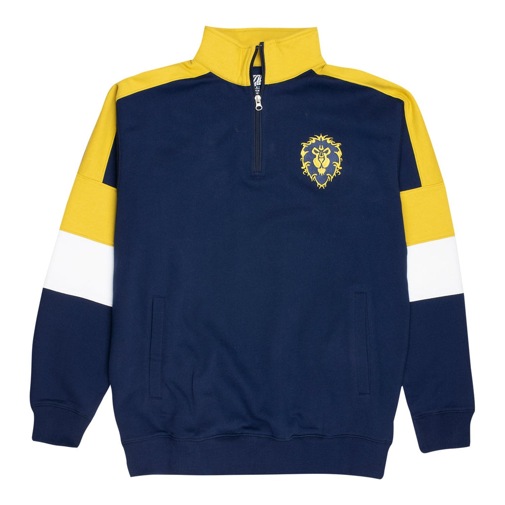 World of Warcraft Alliance Logo Blue Quarter-Zip Sweatshirt