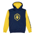 World of Warcraft Alliance Logo Blue Colour Block Pullover Hoodie