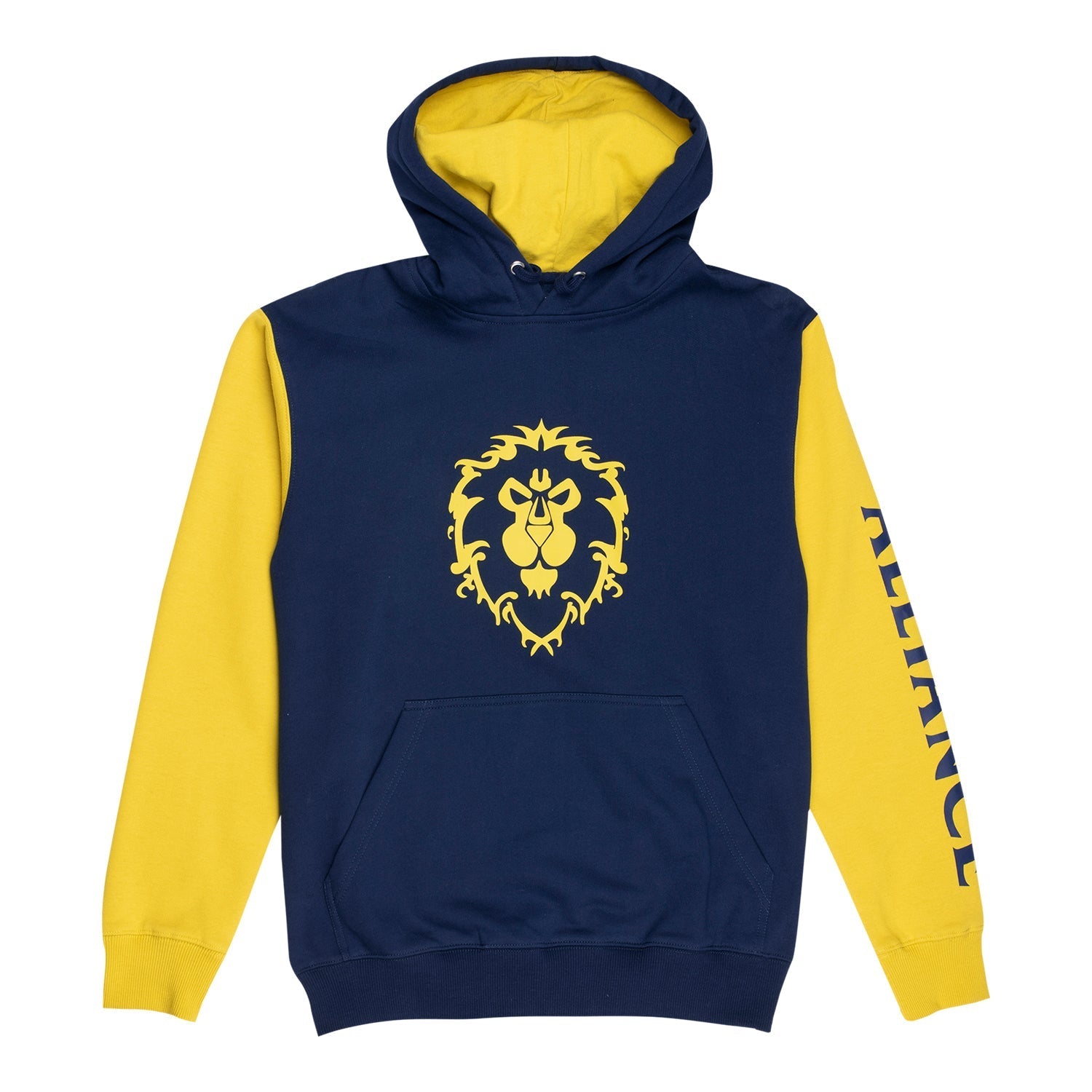 World of Warcraft Alliance Logo Blue Colour Block Pullover Hoodie