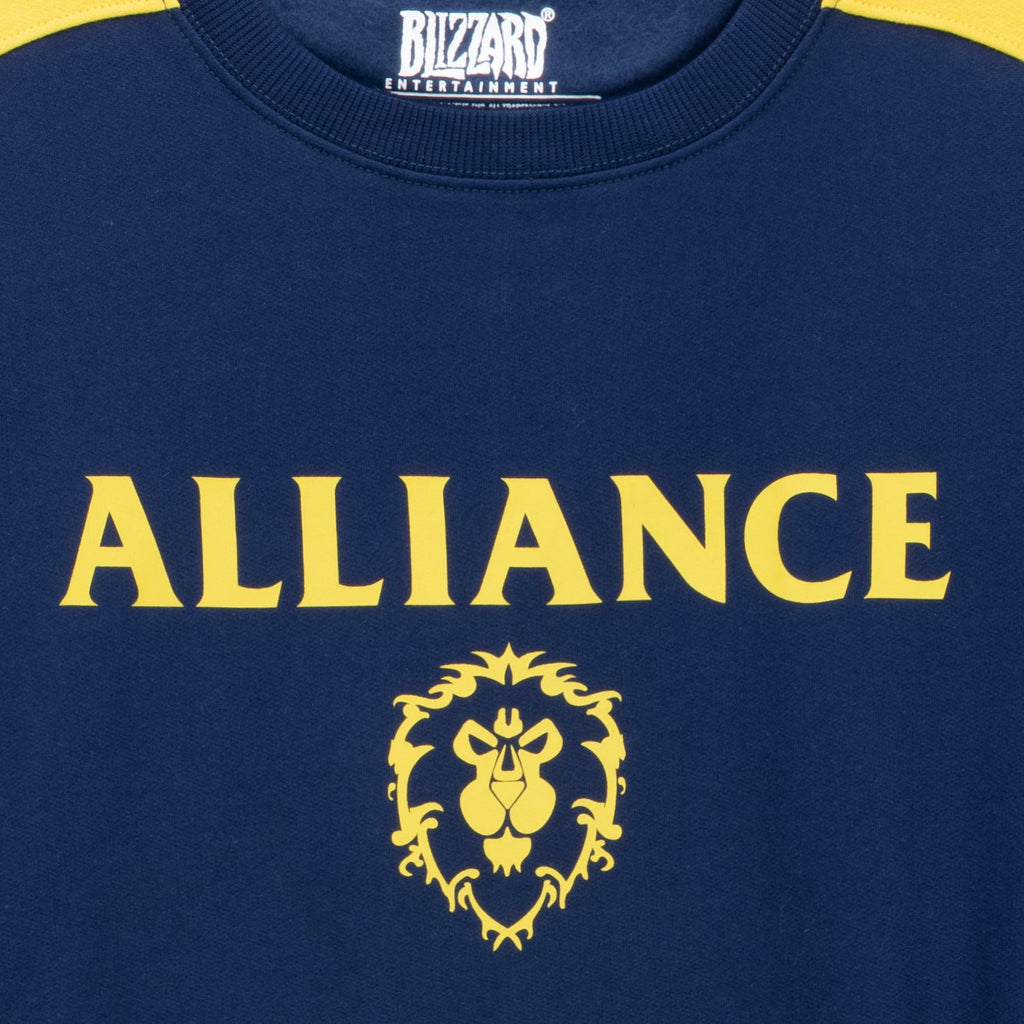 World of Warcraft Alliance Logo Blue Crewneck Sweatshirt